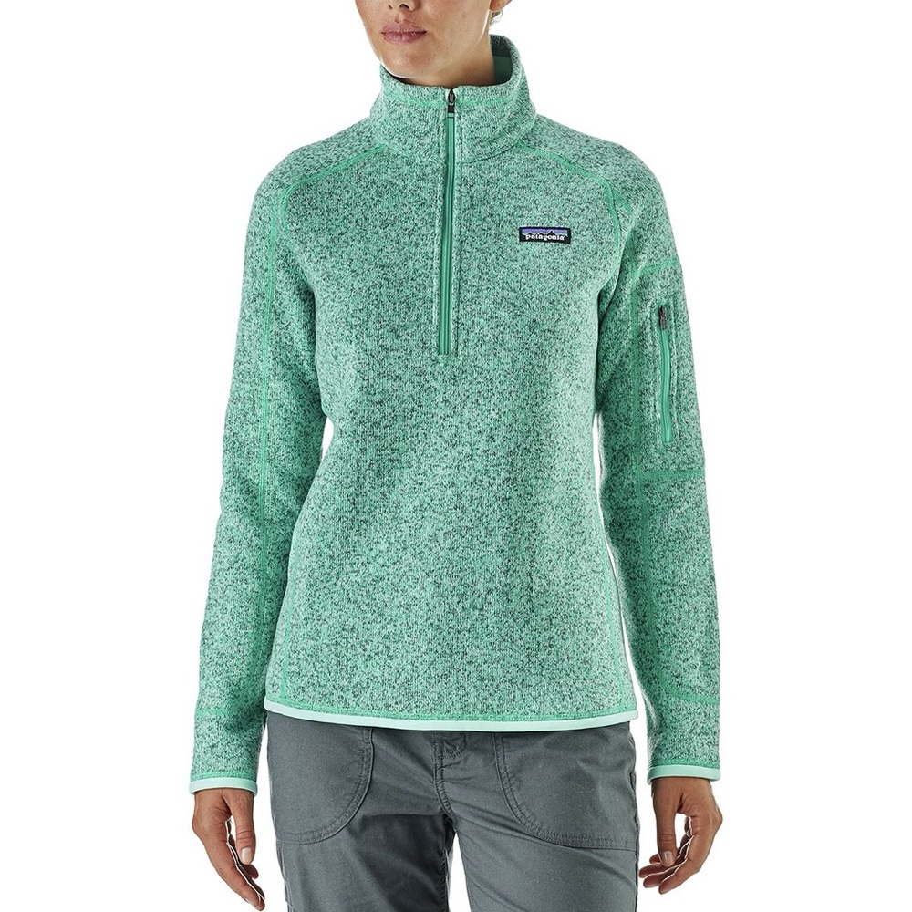 Patagonia Better Sweater 1/4-Zip Fleece Jacket Women’s XL Blue Teal